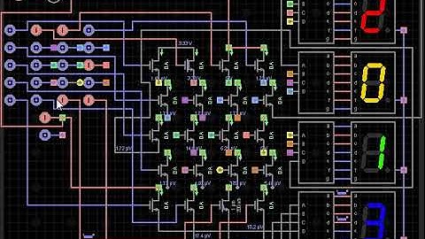 small pc with text display[everycircuit]