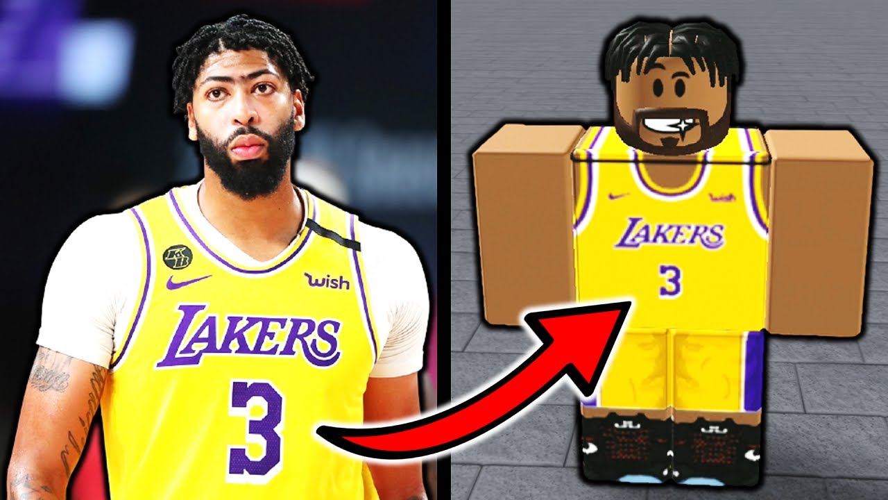 Anthony Davis In Roblox Nba Phenom Youtube - how to make a basketball jersey on roblox