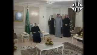 السعودية - الملك فهد يستقبل ضيوفه في المشفى بعد الوعكة الصحية 1995