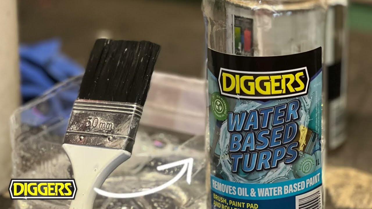 Diggers Water Based Turps to Clean Your Paint Brushes in Seconds YouTube
