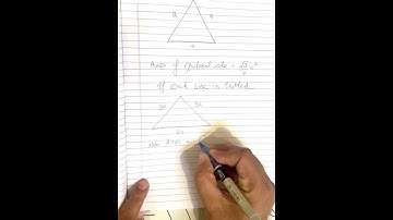 If each side of an Equilateral triangle is tripled then the Area is | #youtubeshorts #shortvideo