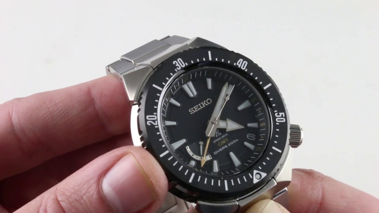 Seiko Prospex 200M Spring Drive GMT SBDB017 Luxury Watch Review - YouTube