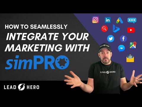 simPRO Software Demo - How To Integrate simPRO with Your Marketing