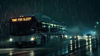 Night Bus Window Rain Ambience | Relaxing Rainy Bus Ride for Sleep and Comfort screenshot 4