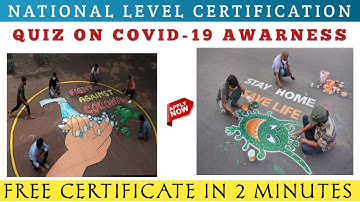 Online Awareness Quiz Program about COVID-19 | MCQ On COVID-19 | General Awareness | COVID-19 Quiz