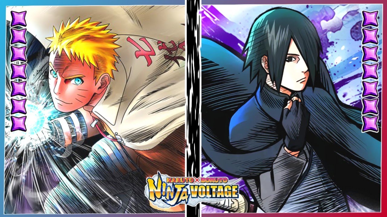 Naruto x Boruto Ninja Voltage V-Jump PTS Naruto and Sasuke Scan