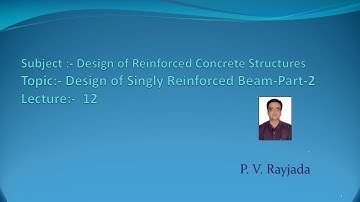 DRCS-Lect.-12-Design of Singly Reinforced Section-Part-2