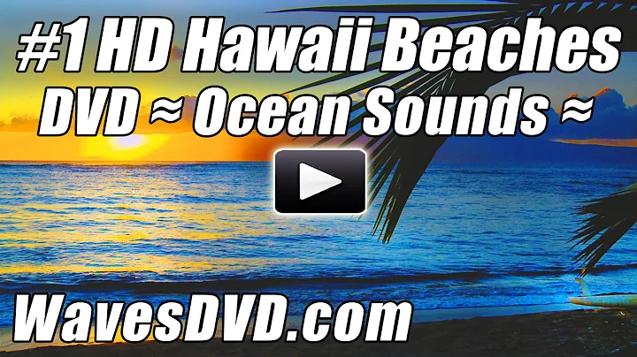 HAWAII BEACHES #1 WAVES DVD HD Video Relaxing Ocean Sounds Best Beach Relax Nature Sleep Relaxation