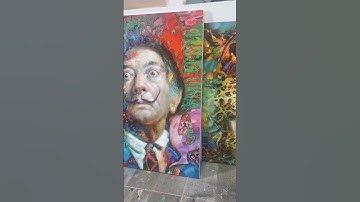 Stylized SALVADOR DALI  Portrait