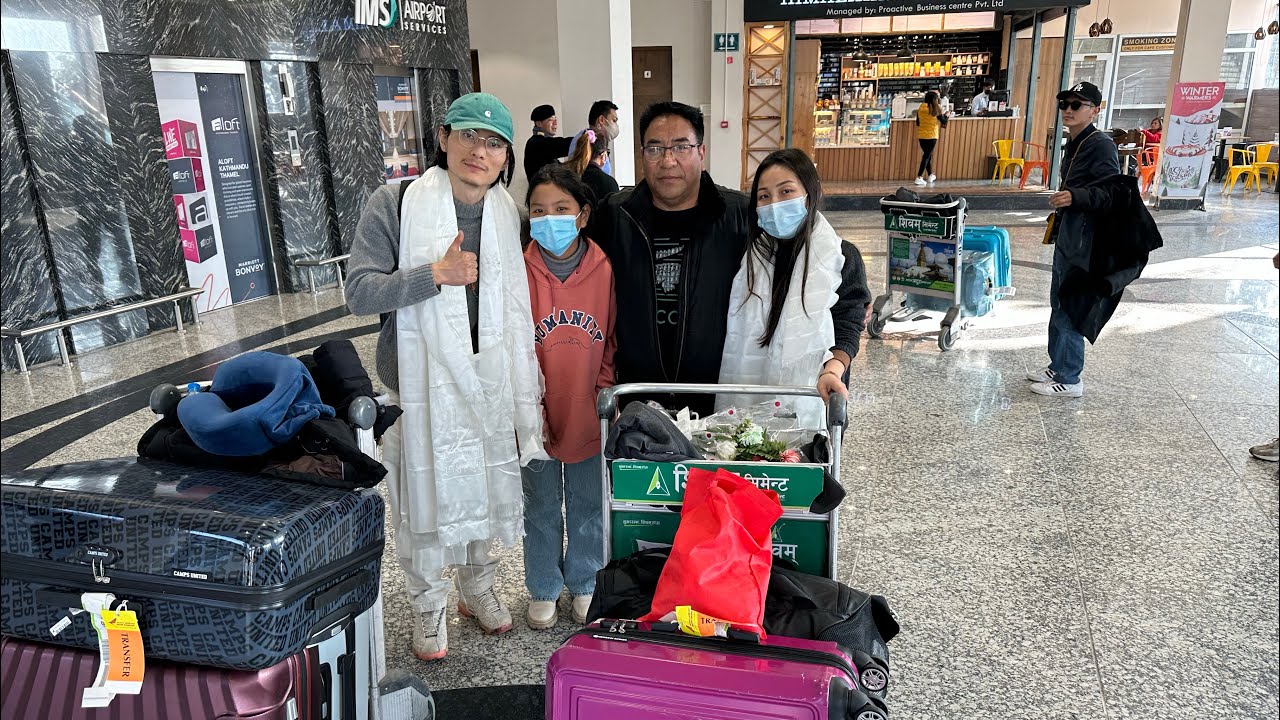Meeting his family for the first time. France to Nepal journey