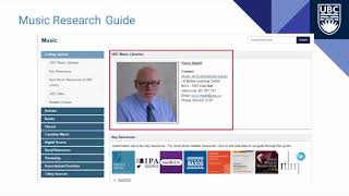UBC Research Guide Tutorial