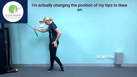 Rotational Core Exercise Using a resistance band