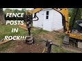 Digging Post Holes Through Rocks and Roots