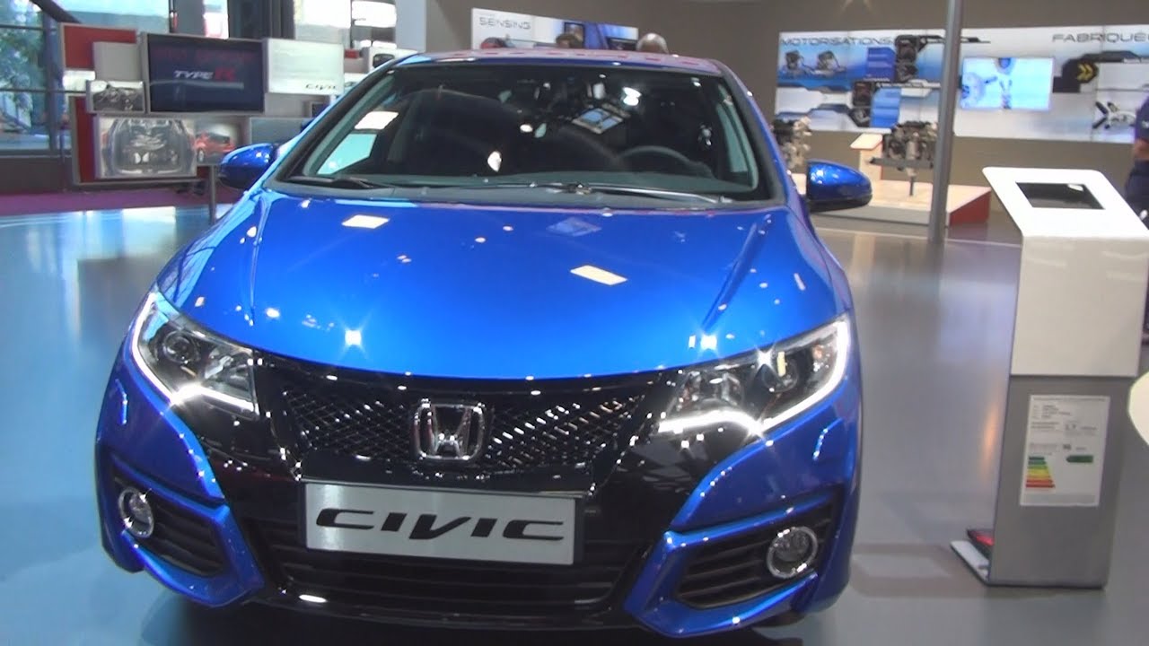 Honda Civic 4d 1 6 I Dtec Vaillante 17 Exterior And Interior Youtube