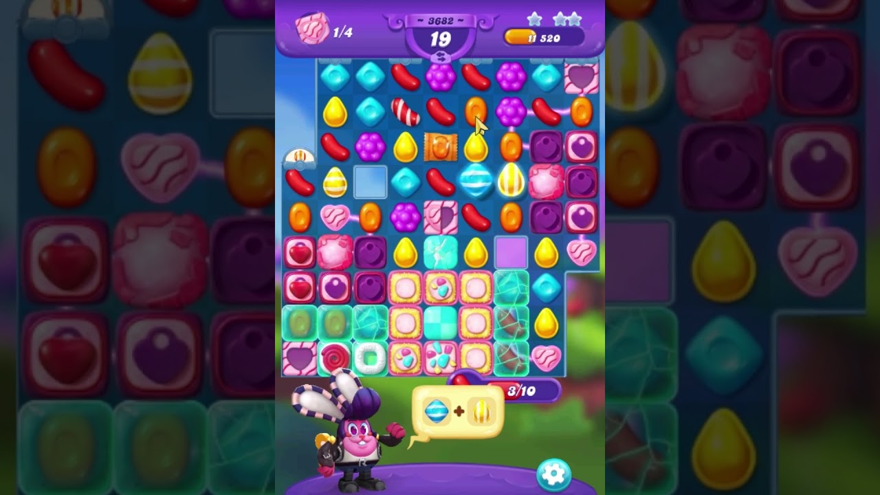 Candy Crush Friends Saga Level 3682 Get 3 Stars, 27 Moves Complete