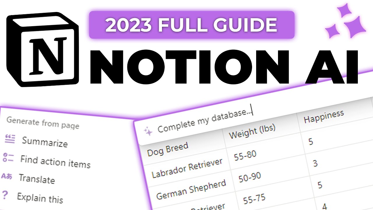 Notion AI: Full Guide for Beginners (2023 Notion AI Tutorial)