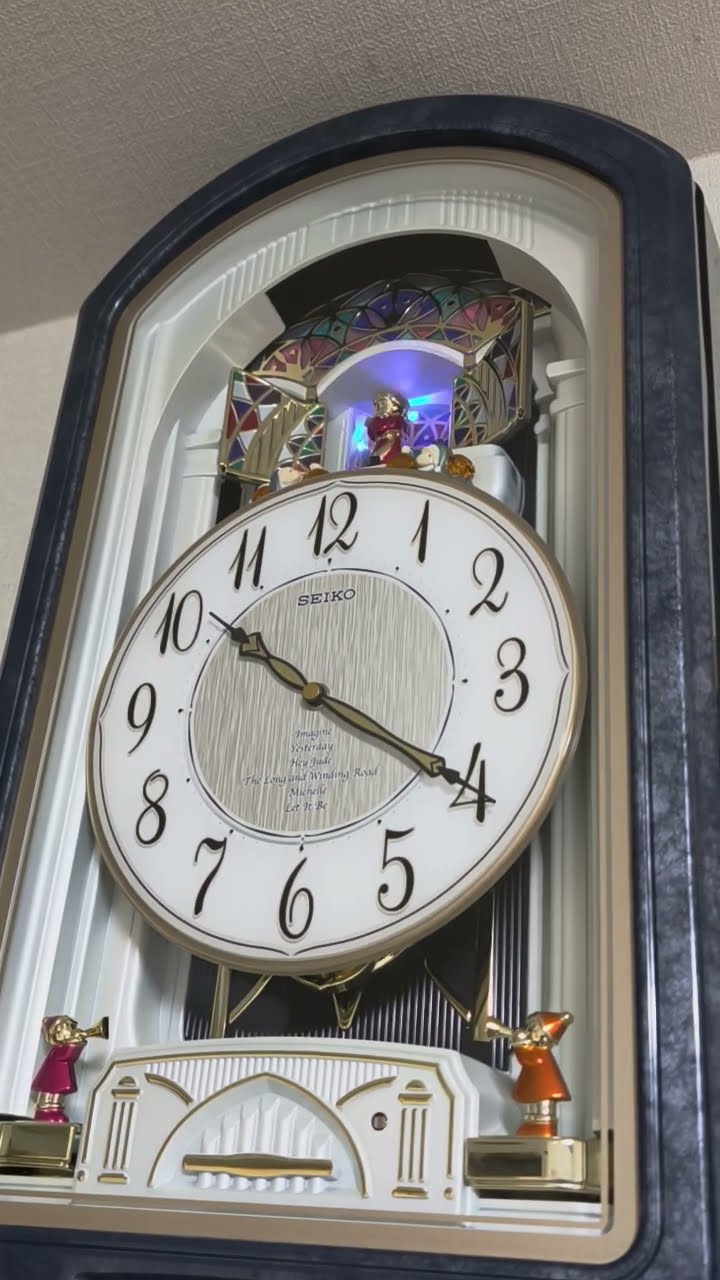 SEIKO Melodies in Motion QXM132LR(H) からくり時計 Melody Clock