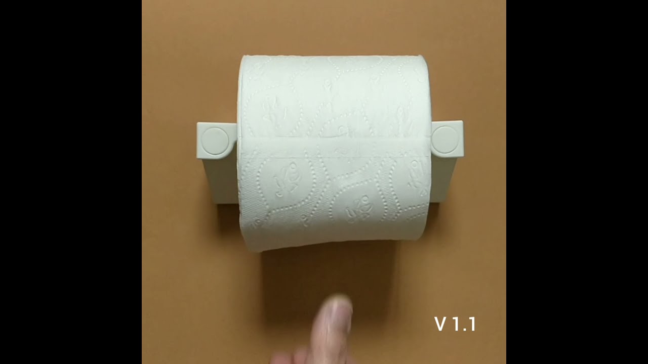 Minimalist Quick Change Toilet Paper Roll Holder by Chriswak