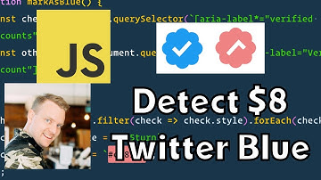 Detecting $8 Twitter Blue Checks with a JavaScript Browser Extension