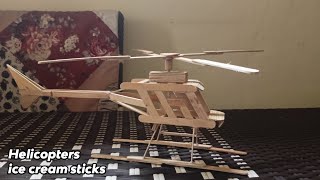 DIY Helicopter from ice cream sticks / Helikopter dari stik es krim