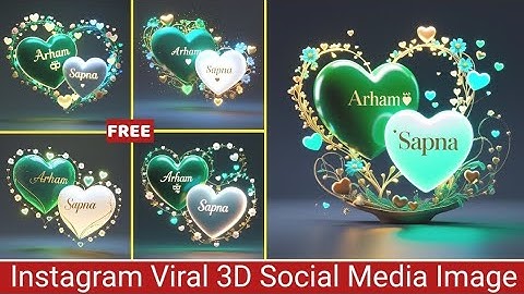 How To Create Ai Art 3D Social Media Image |Ai Name Dpz Photo Editing |Unlimited Ai Generator