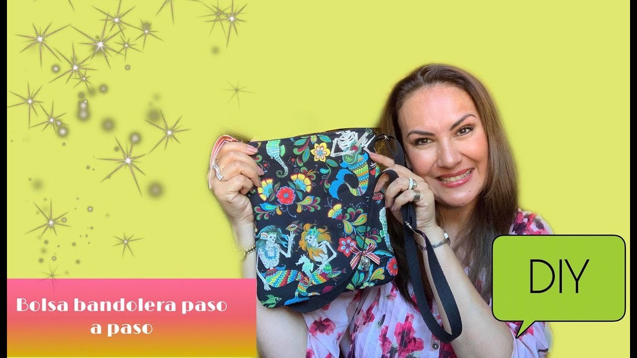 DIY | COMO HACER UNA BOLSA BANDOLERA PaSO A PASO | mamá alba YouTube