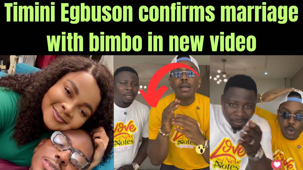 😍🥳Тимини Эгбусон подтвердил свою свадьбу с Бимбо Адемойе в новом вирусном видео…