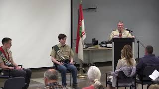Eagle Scout Court of Honor  Drew Abrutyn Ethan Henry 5 7 22
