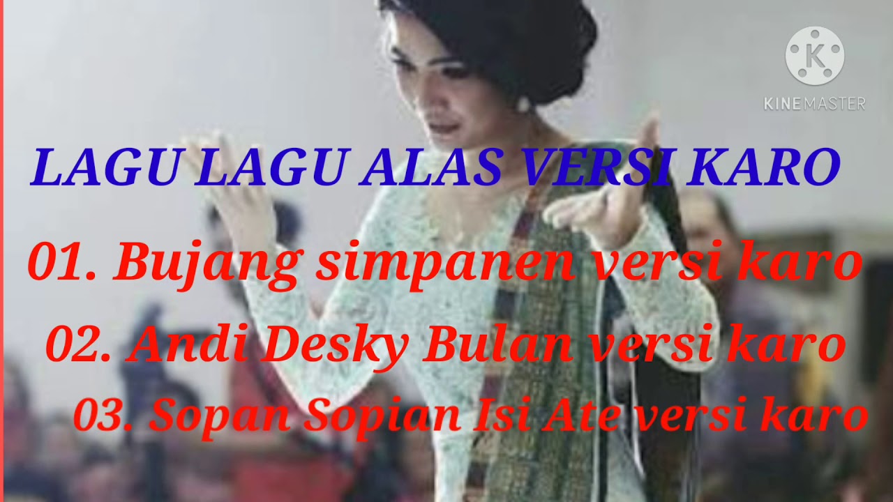 Lagu lagu Alas versi karo