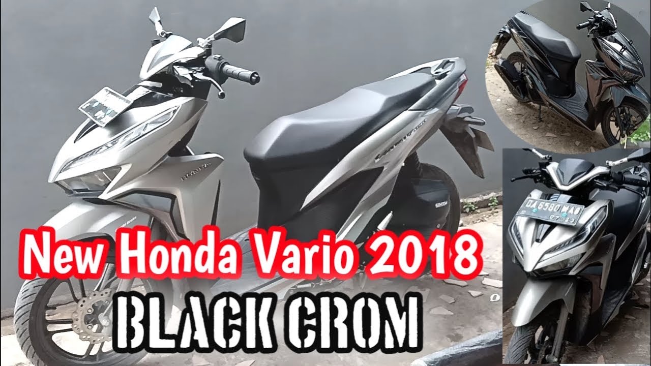 Cutting Stiker Honda Vario 2018 Motif Black Crom Eps 35 Youtube
