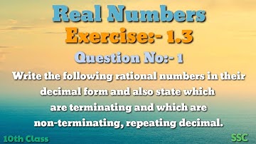 Real Numbers||Exercise:- 1.3||Question No:- 1||10th Class||SSC||Maths||Explaining in Telugu..... 😀🔥