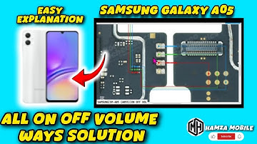 Samsung A05/SM-A055 ON OFF VS Volume Keys Not Working problem Solution.Samsung A05 power strip Ways