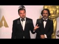 Leonardo dicaprio  88th annual academy awards oscar 2016  press room interview