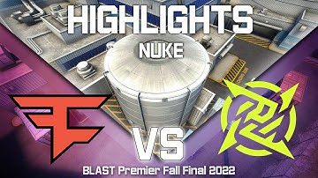 FaZe vs NIP - NUKE (map 2) - BLAST Premier Fall Final | CSGO | HIGHLIGHTS