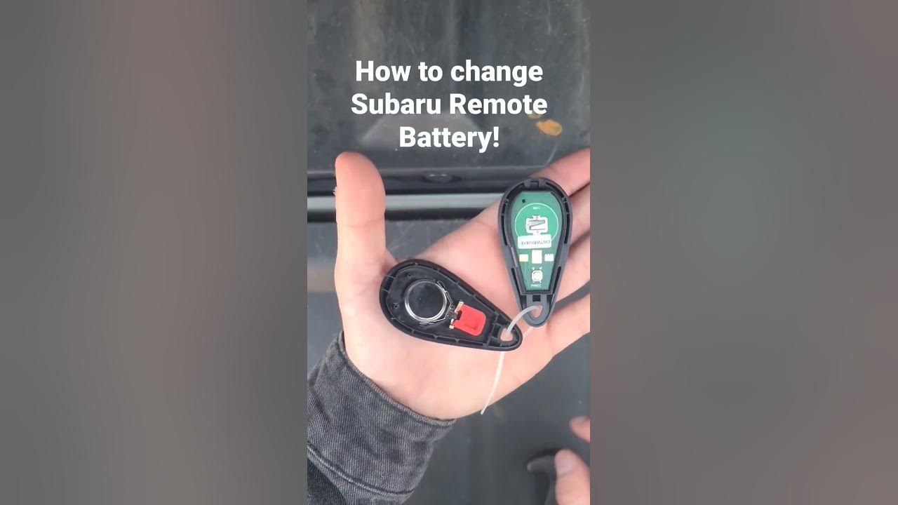 How to Change Subaru Remote Battery! #locksmith #programming #