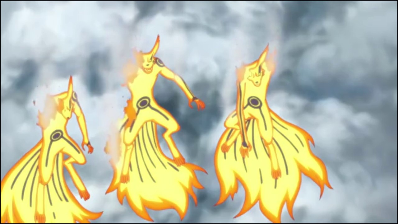 Sasuke's Indra's Arrow Vs Naruto's Rasenshuriken Three Headed- Kurama (Fight Scene)