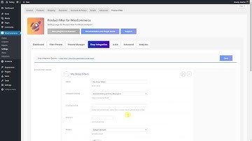 Product Filter for WooCommerce hooks integration video