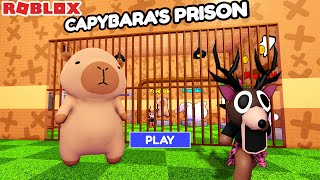 NEW! DEER vs 🦦 CAPYBARA'S PRISON RUN OBBY 99 NIGHTS ESCAPE ROBLOX