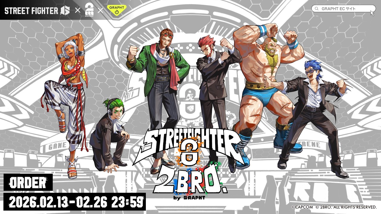 予約受付中】2BRO.×ストリートファイター 6 サポータータオル – GRAPHT