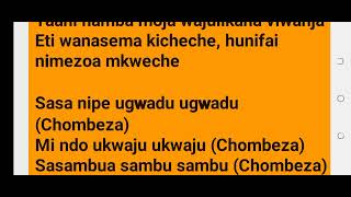 gigy money ft lavalava chombeza lyrics video