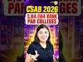 CSAB 2026 | Colleges At 3,84,000 Rank | CSAB NIT Cutoffm #jeemains2026