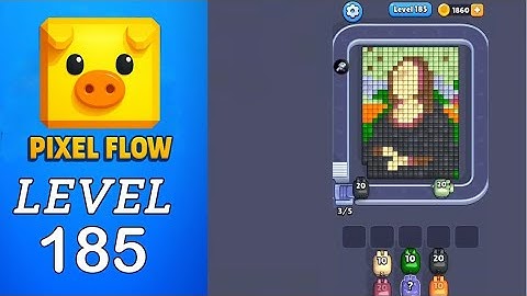 Pixel Flow Level 185 Walkthrough
