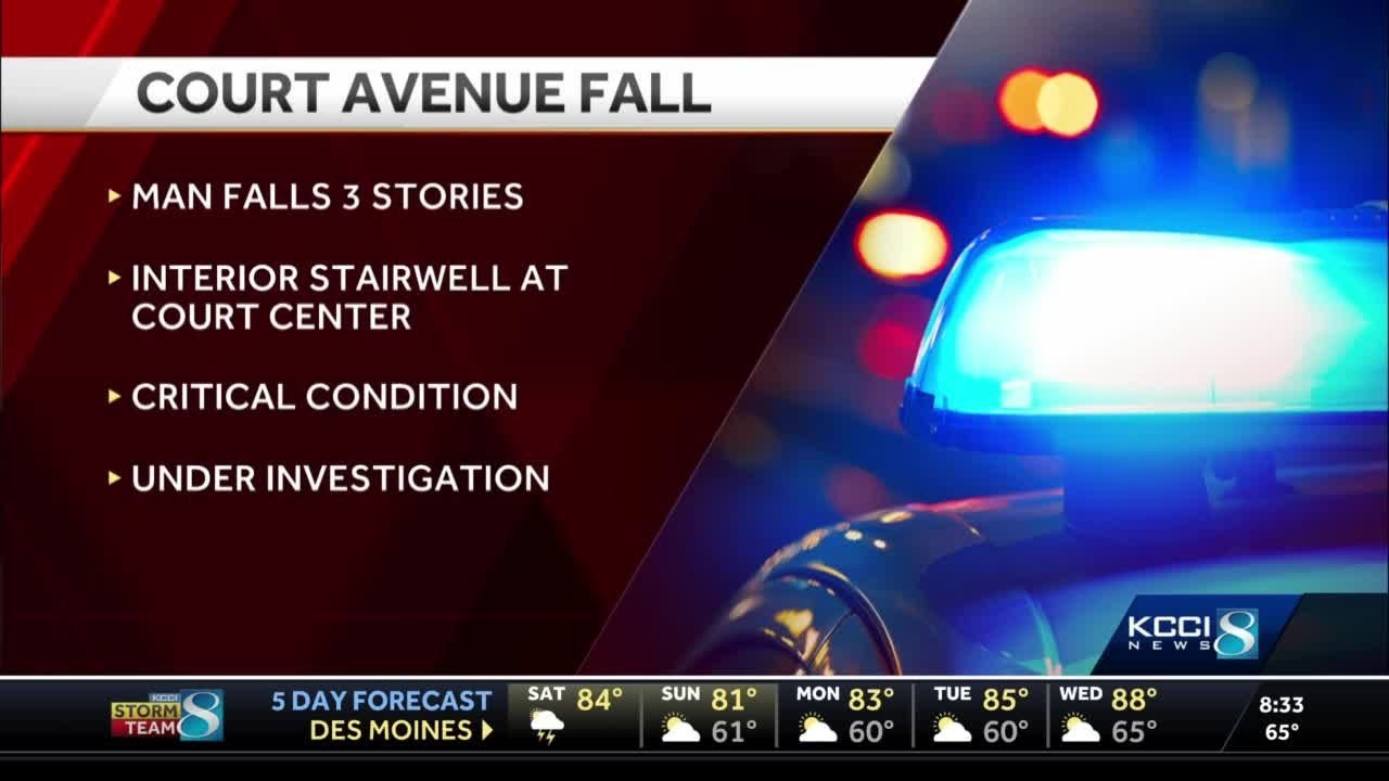 Man falls from building on court ave update YouTube