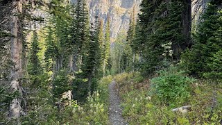 Boulder Pass down to Kintla Lake Glacier NP