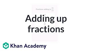 Adding up fractions | Fractions | Pre-Algebra | Khan Academy