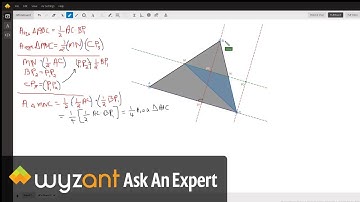 Given a triangle and midpoints of two sides prove an area relationship.