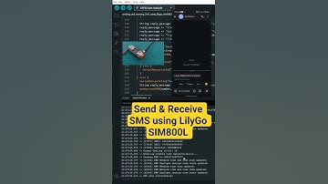 Send SMS with ESP32! 📱 LilyGo T-Call SIM800L #shorts