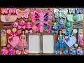 DISNEY PRINCESS Slime Pink Vs Blue | Mixing Random Things into Glossy Slime | Tom Slime