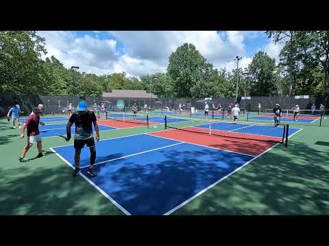 08/14/25 - Jammin for Joy Tourney ~ Men's 4.5+ / 60+ / Alea, Hall -vs- Bucchino, Johnson / Rd 1