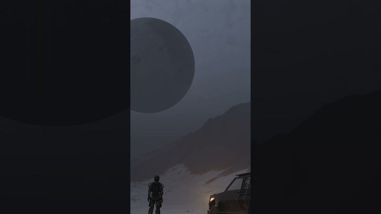 Futuristic 3d render 